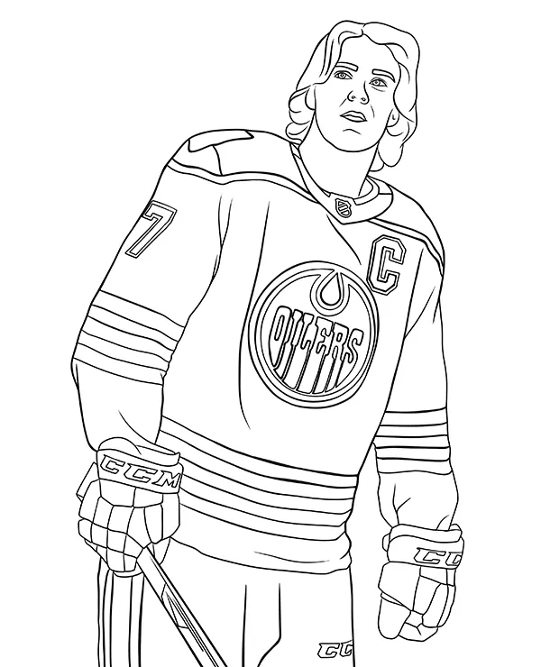 Connor McDavid kolorowanka NHL - Ausmalbild zum Ausdrucken