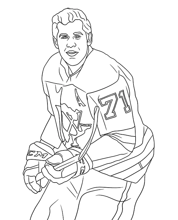 Evgeni Malkin kolorowanka NHL do druku