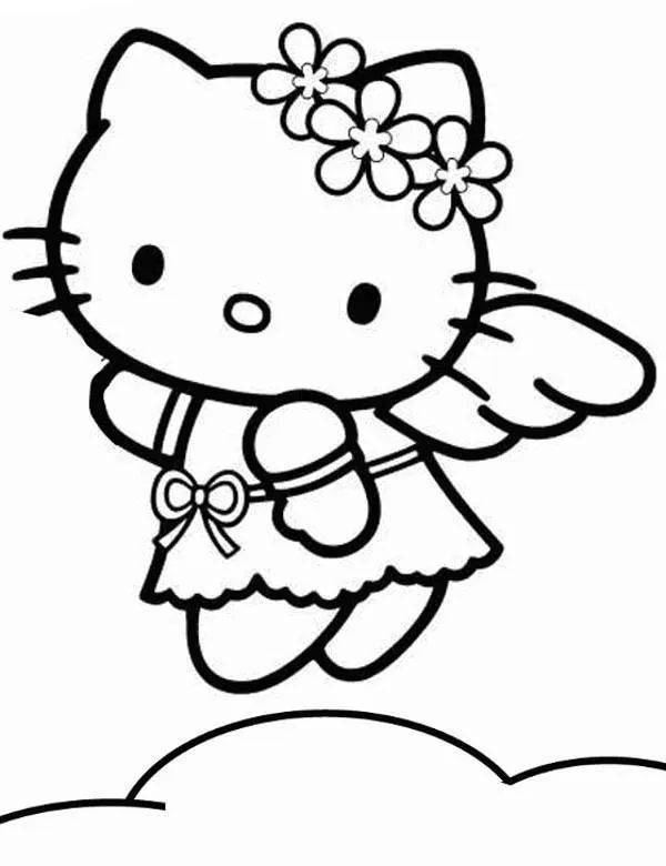 Hello Kitty kolorowanka dla dzieci