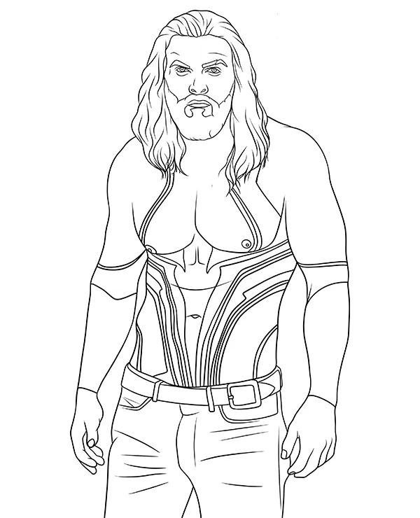 Jason Momoa aquaman kolorowanka - Ausmalbild zum Ausdrucken