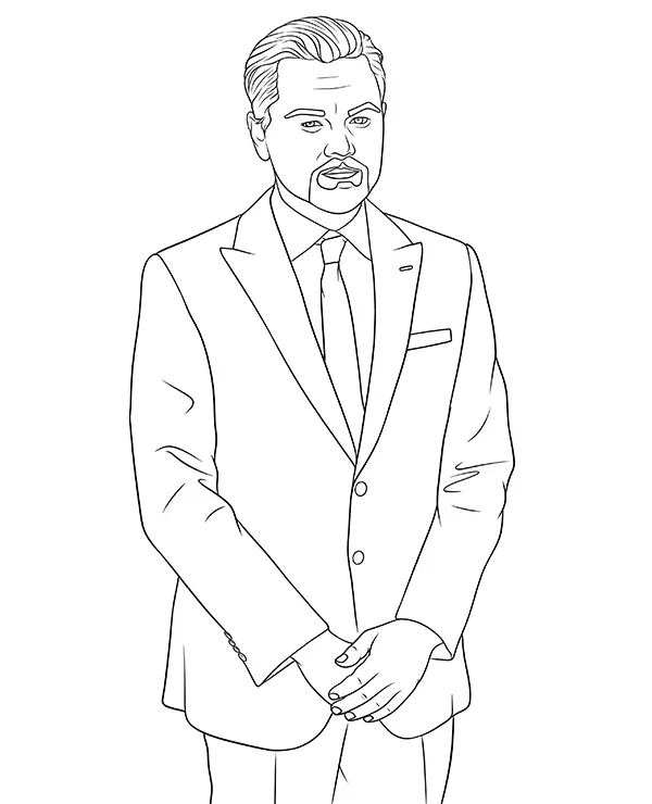 Leonardo DiCaprio kolorowanka aktor