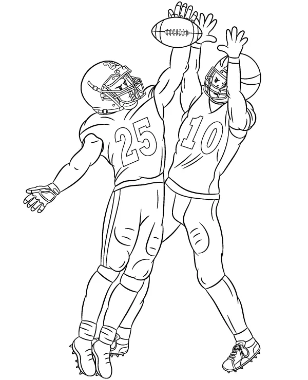 NFL zawodnicy kolorowanka - Ausmalbild zum Ausdrucken