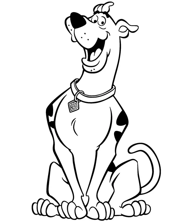Scooby pies kolorowanka do druku
