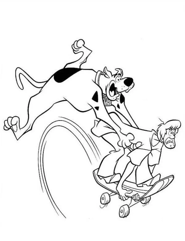 Scooby Doo kolorowanka do druku