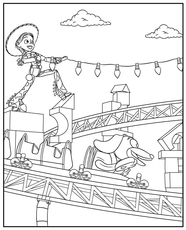 Slinky Dog Dash kolorowanka do druku