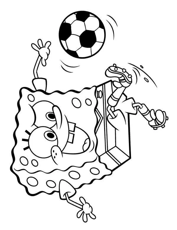 SpongeBob kolorowanka 10 do druku dla dzieci