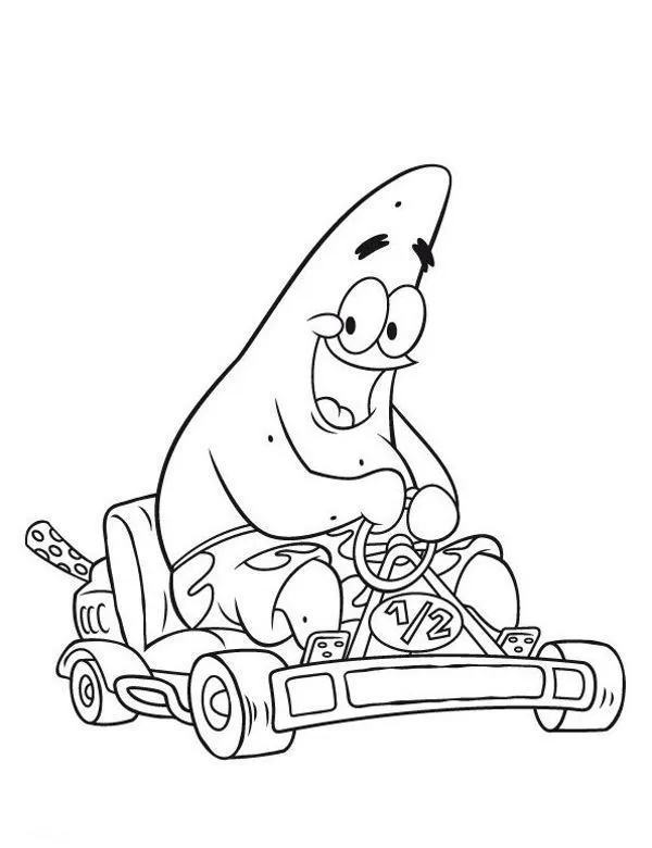 SpongeBob kolorowanka 9 do druku dla dzieci