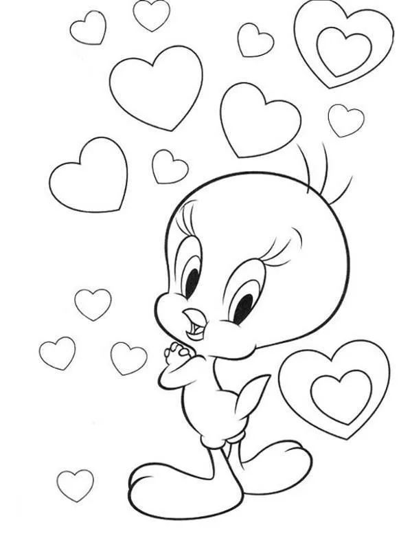 Tweety kolorowanka do druku dla dzieci