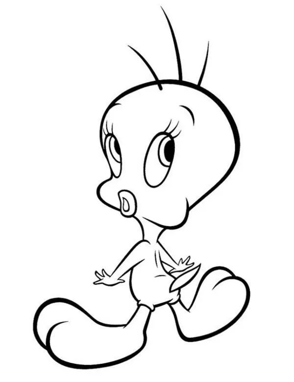 Tweety kolorowanka do druku dla dzieci