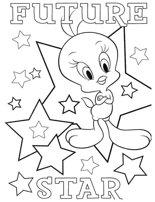Tweety kolorowanka do druku dla dzieci