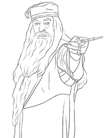 Albus Dumbledore kolorowanka dla dzieci
