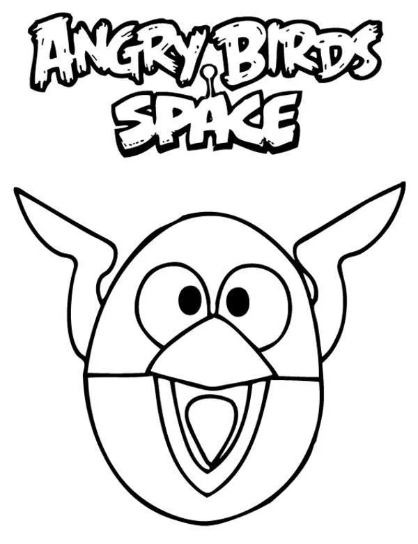 Angry bird kolorowanki - Ausmalbild zum Ausdrucken