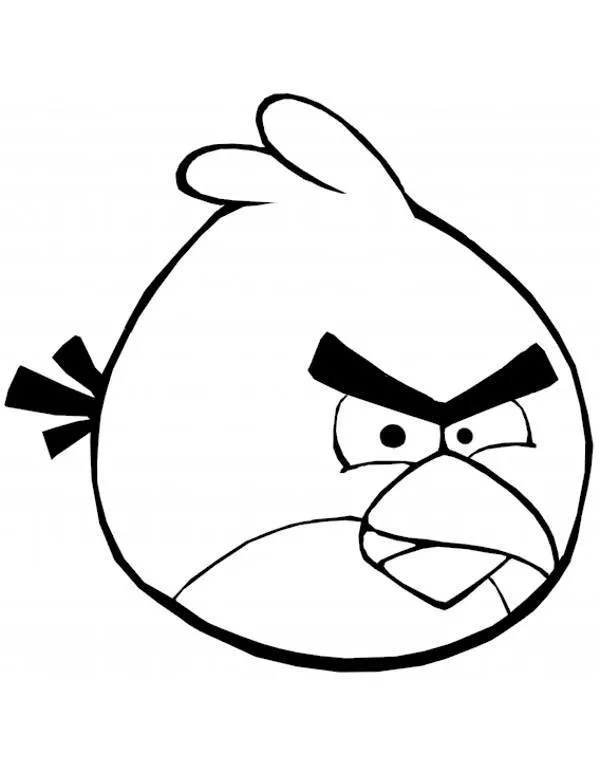 Angry birds malowanka do druku - Ausmalbild zum Ausdrucken