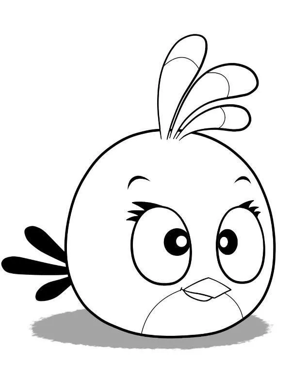 Angry birds malowanki dla dzieci - Ausmalbild zum Ausdrucken