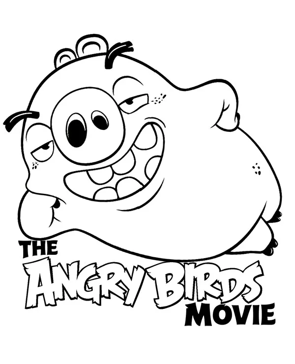 Angry birds the movie kolorowanka - Ausmalbild zum Ausdrucken