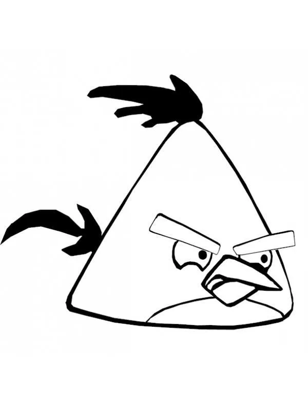 Angry birds - Ausmalbild zum Ausdrucken