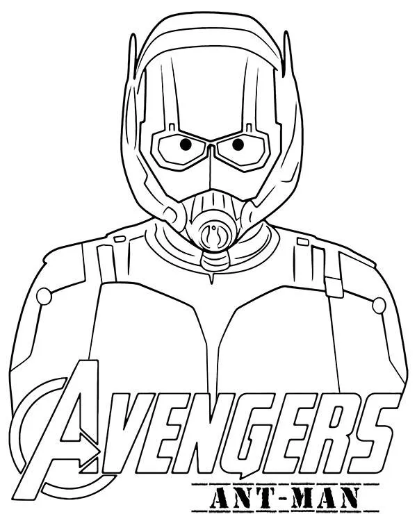Avengers kolorowanka ant man - Ausmalbild zum Ausdrucken
