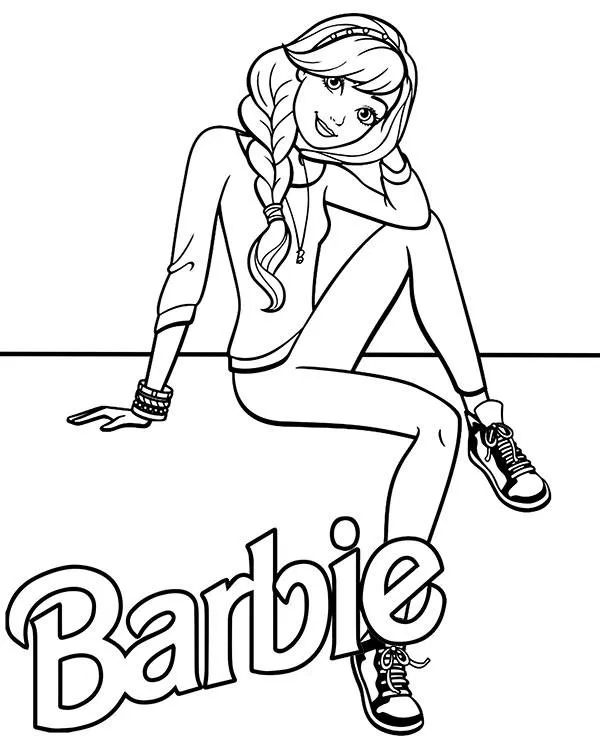 Barbie bajka kolorowanka - Ausmalbild zum Ausdrucken
