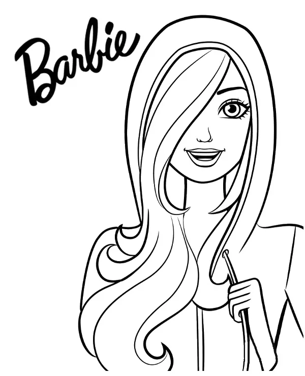 Barbie malowanka dla dzieci - Ausmalbild zum Ausdrucken