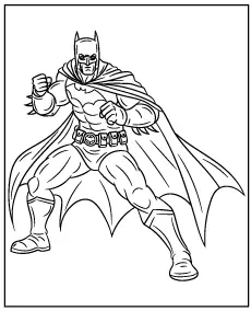 Batman kolorowanka do druku bohater mini