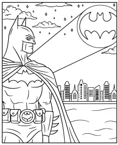 Batman symbol mini kolorowanka dla dzieci