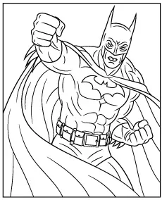 Batman w akcji mini kolorowanka dla dzieci