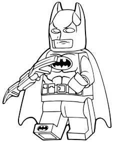 Batman Lego Batarang kolorowanka do druku