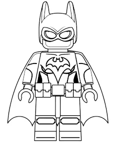 Batman Lego Batgirl kolorowanka mobile