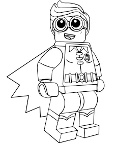 Batman Lego Robin kolorowanka dla dzieci