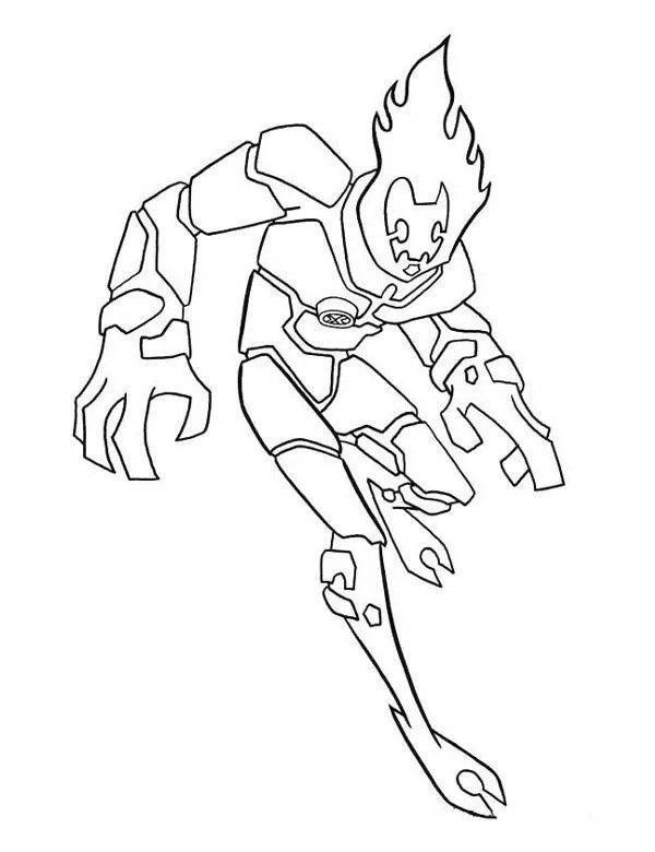 Ben 10 - Ausmalbild zum Ausdrucken