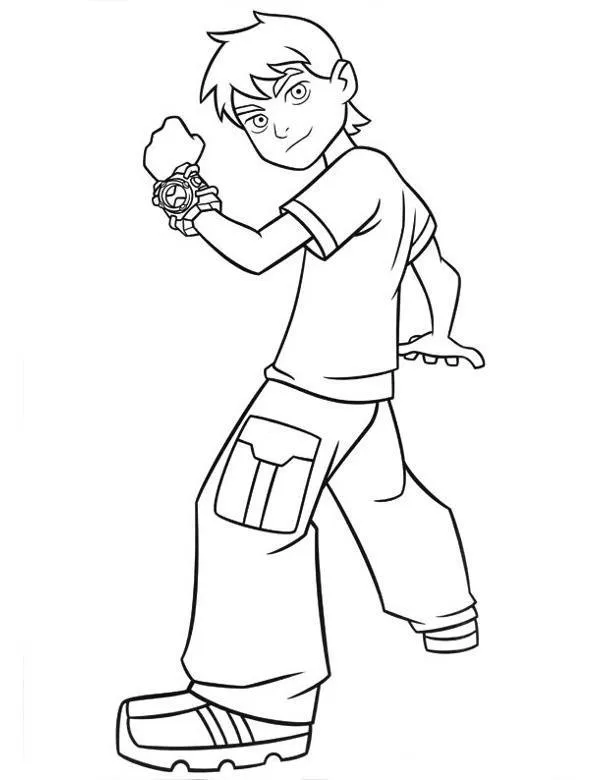 Ben 10 - Ausmalbild zum Ausdrucken