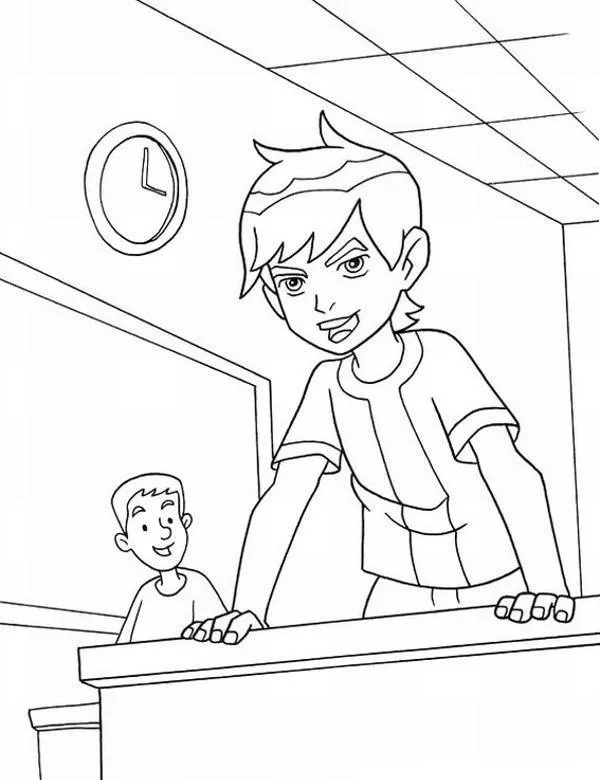 Ben 10 kolorowanka 20 - Ausmalbild zum Ausdrucken