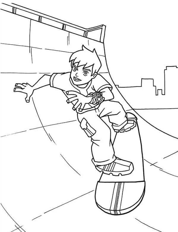 Ben 10 kolorowanka - Ausmalbild zum Ausdrucken
