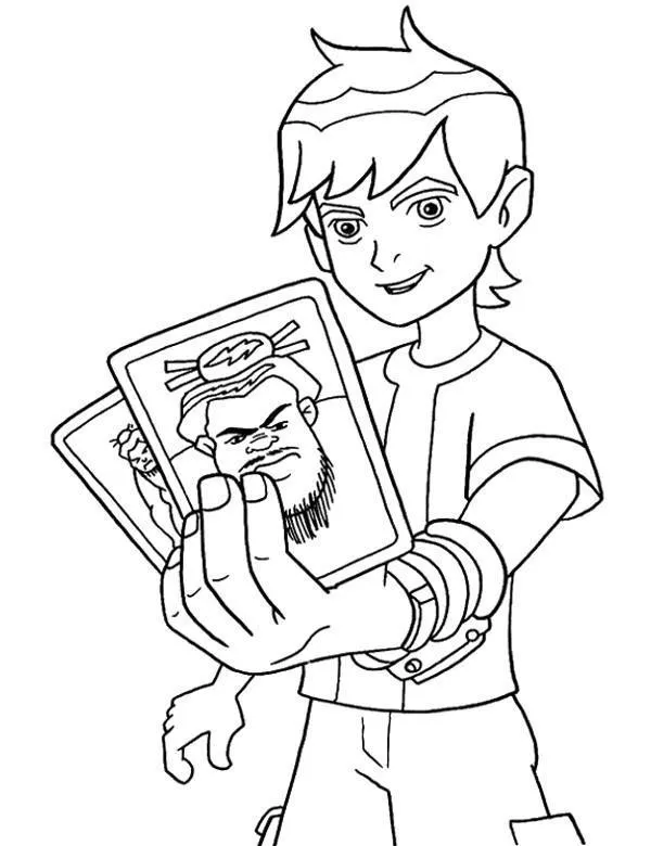 Ben 10 kolorowanka - Ausmalbild zum Ausdrucken