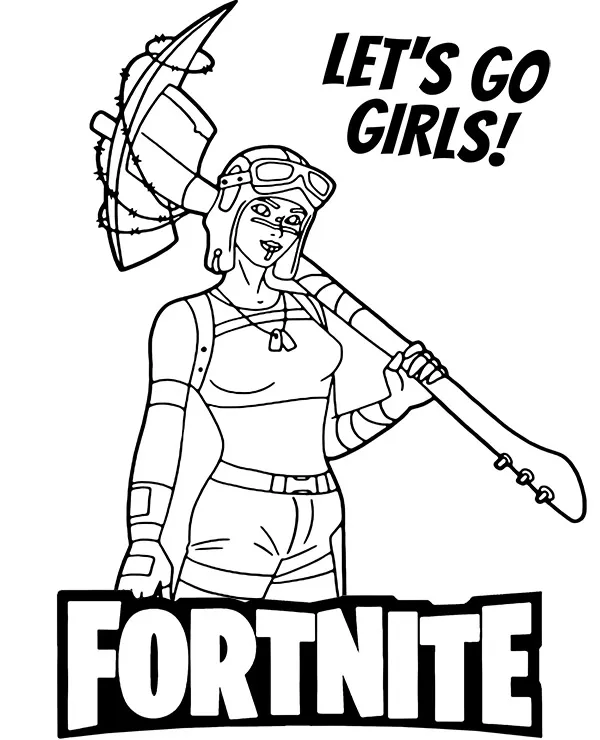Blaze kolorowanka fortnite - Ausmalbild zum Ausdrucken