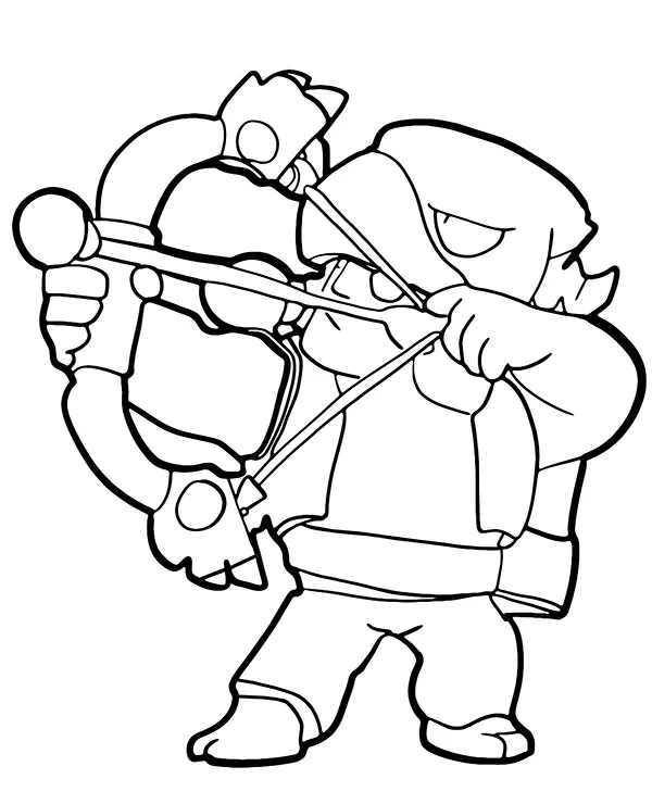 Brawl stars kolorowanka bo - Ausmalbild zum Ausdrucken