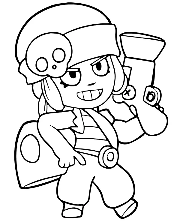 Brawl stars kolorowanka penny - Ausmalbild zum Ausdrucken