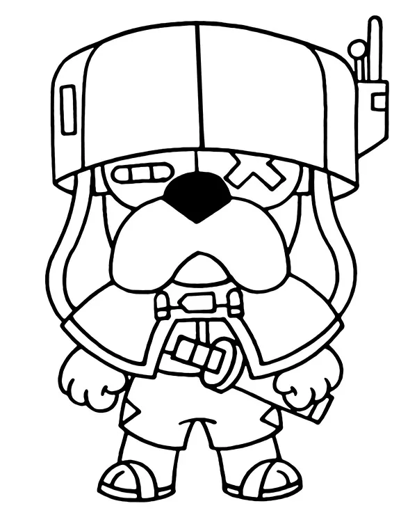 Brawl stars kolorowanka ronin ruffs - Ausmalbild zum Ausdrucken