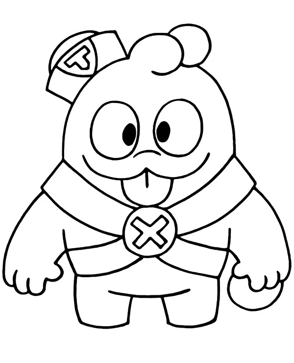 Brawl stars kolorowanka squeak - Ausmalbild zum Ausdrucken
