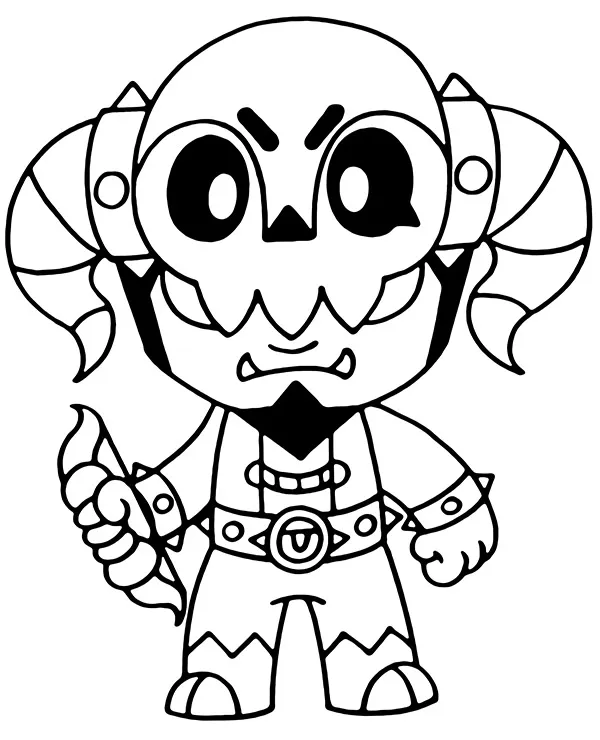 Brawl stars kolorowanka underworld bo - Ausmalbild zum Ausdrucken