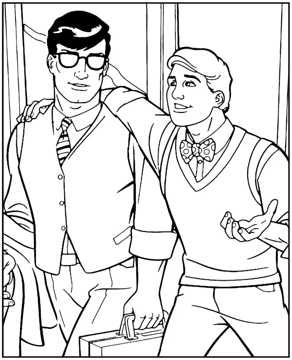 Clark Kent Superman kolorowanka dla dzieci