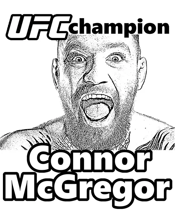 Connor mcgregor - Ausmalbild zum Ausdrucken