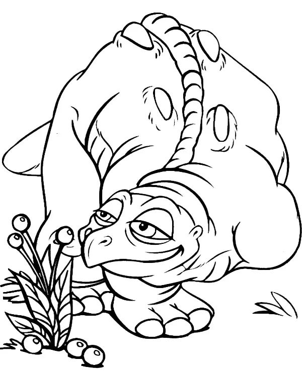 Dinozaur bajkowy kolorowanka - Ausmalbild zum Ausdrucken