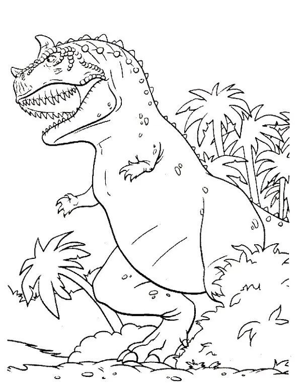 Dinozaur kolorowanka - Ausmalbild zum Ausdrucken