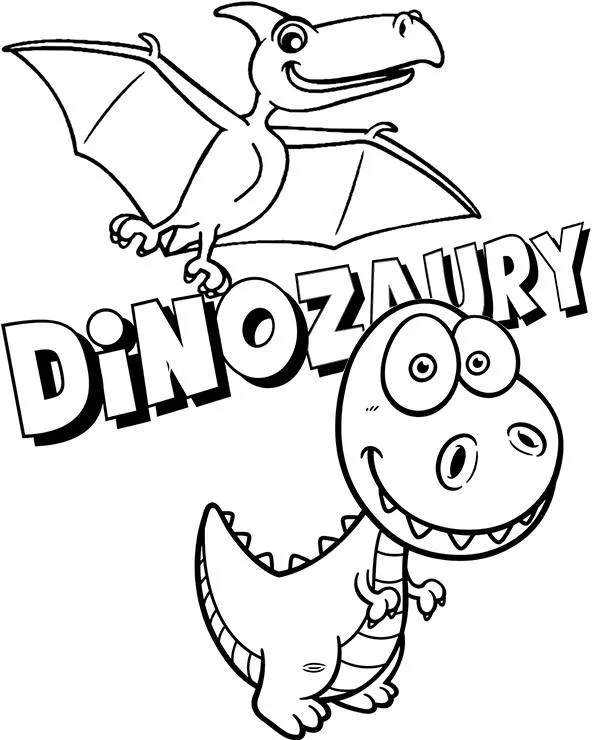 Dinozaury kolorowanki dla dziecka - Ausmalbild zum Ausdrucken