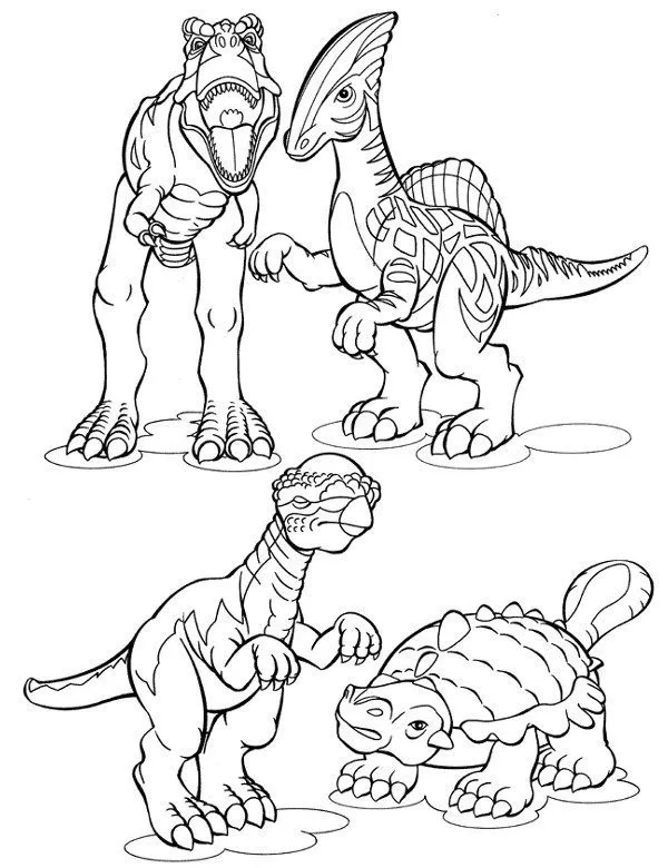 Dinozaury kolorowanki do druku - Ausmalbild zum Ausdrucken