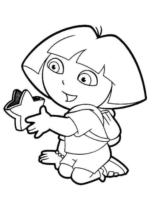 Dora kolorowanka 11 - Ausmalbild zum Ausdrucken