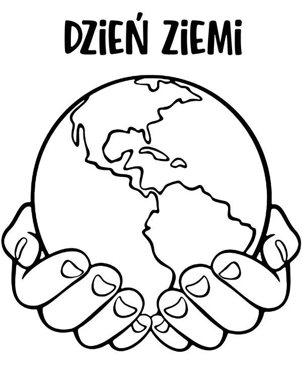 Dzien ziemi kolorowanka planeta - Ausmalbild zum Ausdrucken