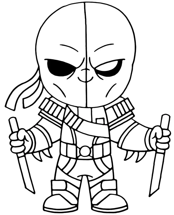 Fortnite kolorowanka Deathstroke Zero do druku