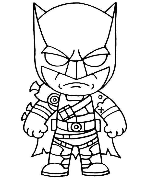 Fortnite Batman Zero kolorowanka do druku